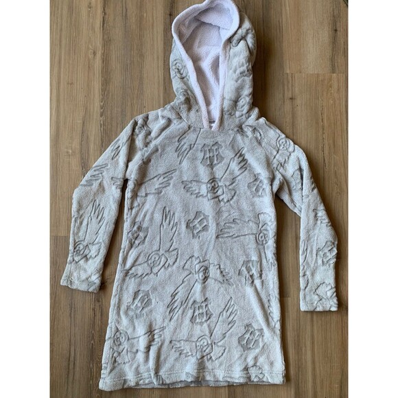 Harry Potter Wizard World Gray faux fur Child’s hoodie pull over Sz SMALL - Picture 1 of 8